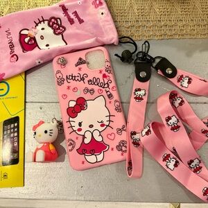 New Hello Kitty iPhone 11 Pro Max,Lanyard,Wrist Strap,Keychain,Carrying Case